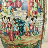 Large Pair of Antique Canton Baluster Vases