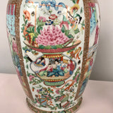 Large Pair of Antique Canton Baluster Vases