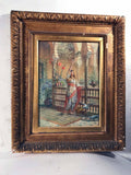 James Shaw Crompton "Want a Bit?" watercolor, signed J S Crompton and dated 1889