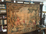 Aubusson Style Tapestry, Hunting  Scene