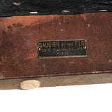 French Art Deco Armchair and Ottoman by Saddier