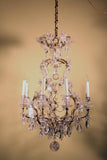 Baguès Louis XV Style Rock Crystal and Gilt Bronze Chandelier