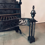 Georgian Polished Steel Firegrate, circa 1800