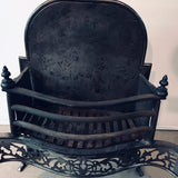 Georgian Polished Steel Firegrate, circa 1800