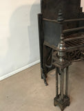 Georgian Polished Steel Firegrate, circa 1800
