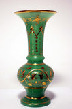 Fine Baccarat Chrysoprase ‘Uranium’ Jade Green Opalescent Vase