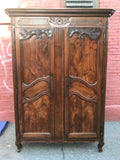 French Provincial Walnut Armoire