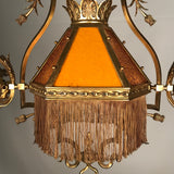 French Art Nouveau Gasolier Type Chandelier