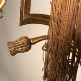 French Art Nouveau Gasolier Type Chandelier