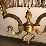 French Art Nouveau Gasolier Type Chandelier