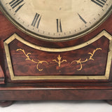 British/Canadian Eight Day Mantel Timepiece in Mahogany and Cut-Brass Case