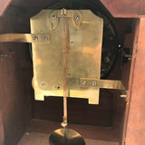 British/Canadian Eight Day Mantel Timepiece in Mahogany and Cut-Brass Case