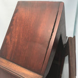 British/Canadian Eight Day Mantel Timepiece in Mahogany and Cut-Brass Case