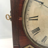 British/Canadian Eight Day Mantel Timepiece in Mahogany and Cut-Brass Case