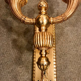 Pair of Belle Époque Louis XVI Style Bronze-Dore Wall Sconces