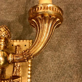Pair of Belle Époque Louis XVI Style Bronze-Dore Wall Sconces