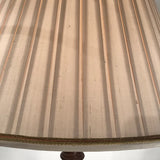 1930s Mahogany Floor Lamp with Fine Custom Silk Shade