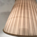 1930s Mahogany Floor Lamp with Fine Custom Silk Shade