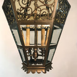 Late 19th Century Bronze Hanging Lantern