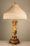 Pair Gilt Bronze Figural Table Lamps