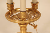 Louis XVI Style Gilt Bronze Three-Light Bouillotte Lamp