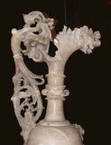 Early 20th Century Italia Alabaster Ewer Lamp on Stand