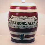 Ceramic Table Lamp as Ale Barrel