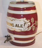 Ceramic Table Lamp as Ale Barrel