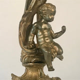 Large Pair of Antique Gilt Bronze French Louis XV Style Candelabra