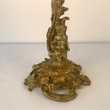 Large Pair of Antique Gilt Bronze French Louis XV Style Candelabra