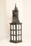 Pair of Cast Iron Exterior Wall Lanterns