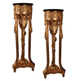 Pair of Louis XVI Style Giltwood Torchieres