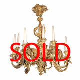 Fine Louis XV Style Gilt-Bronze Twelve-Light Chandelier