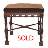 Chippendale Style Walnut Stool