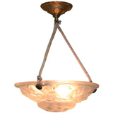 Degué Art Deco Dish Chandelier