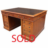 Georgian Mahogany Partners' Desk