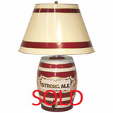 Ceramic Table Lamp as Ale Barrel