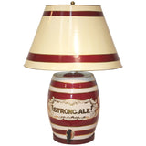 Ceramic Table Lamp as Ale Barrel