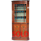 Edwardian Satinwood Bookcase Cabinet
