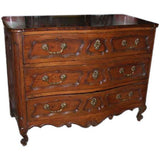 Louis XV Period Provincial Walnut Serpentine Commode