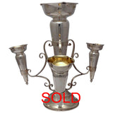 English Edwardian Hall Marked Silver Epergne