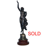 "Etoile de Matin" French Figural Bronze by Etienne Gaudez, 1845-1902