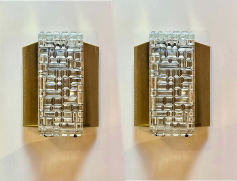 Pair Of Mid Century Modern Brutalist Wall lights