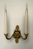 Pair of French Empire Style Two Light Wall Sconces