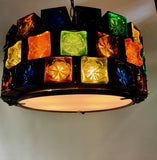 Brutalist Round Chandelier by Felipe Derflingher "Feders"