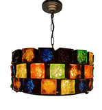 Brutalist Round Chandelier by Felipe Derflingher "Feders"