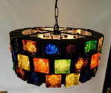 Brutalist Round Chandelier by Felipe Derflingher "Feders"