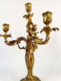 A Pair of French Louis XV1 Style Four Branch Candełabres