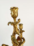 A Pair of French Louis XV1 Style Four Branch Candełabres