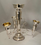 English Edwardian Hall Marked Silver Epergne